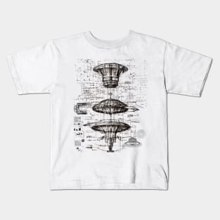 UFO Blueprint Patent Kids T-Shirt